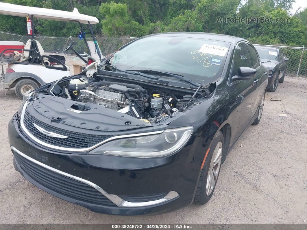 2015 Chrysler 200 Limited Black vin: 1C3CCCAB1FN574497