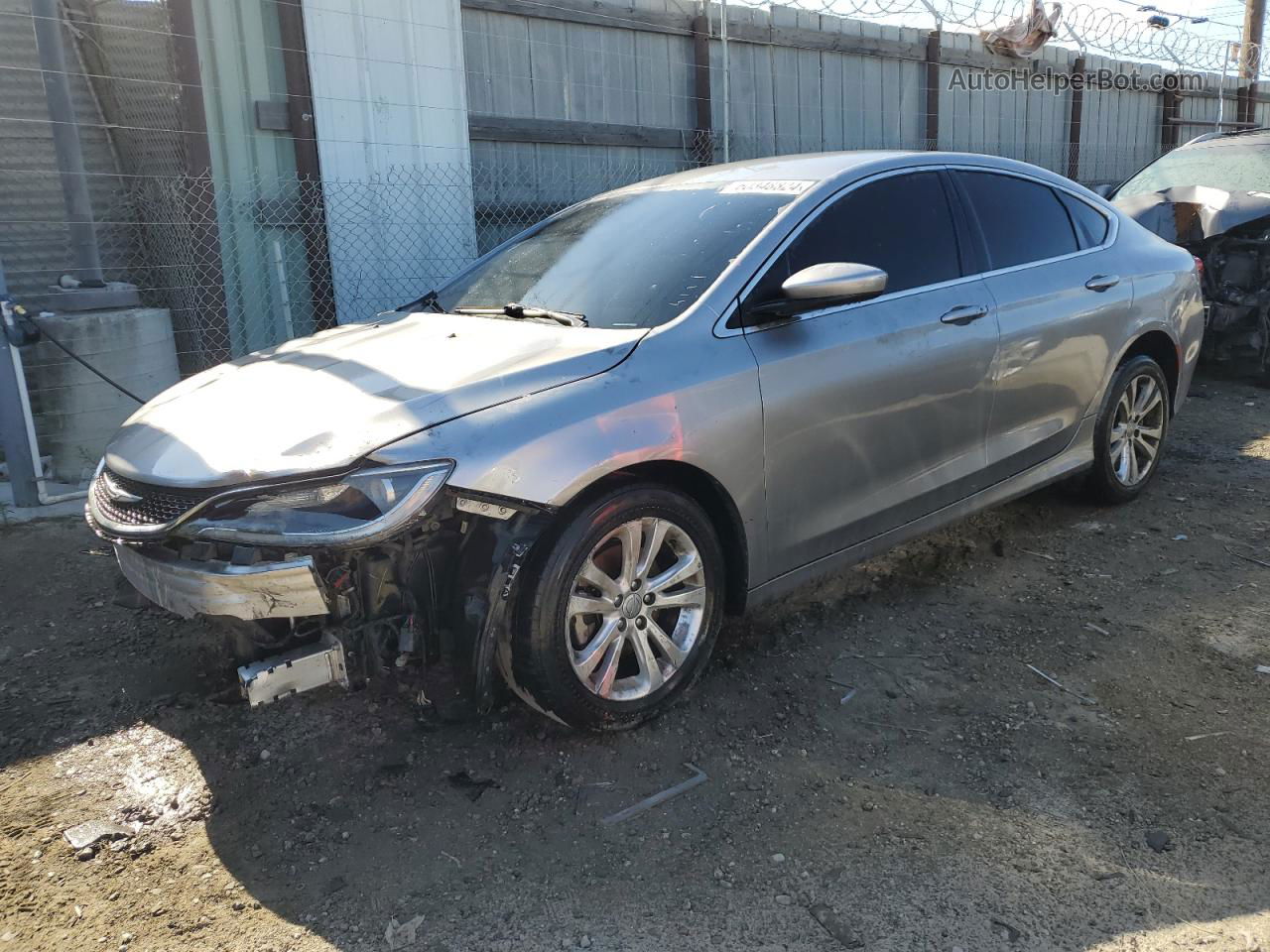 2015 Chrysler 200 Limited Gray vin: 1C3CCCAB1FN574788