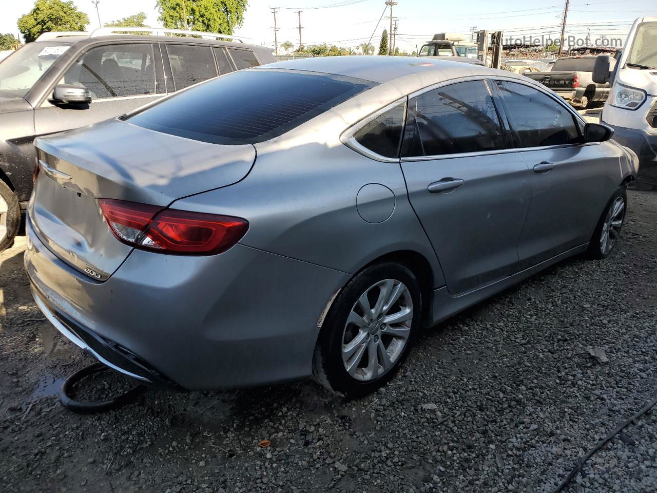 2015 Chrysler 200 Limited Gray vin: 1C3CCCAB1FN574788