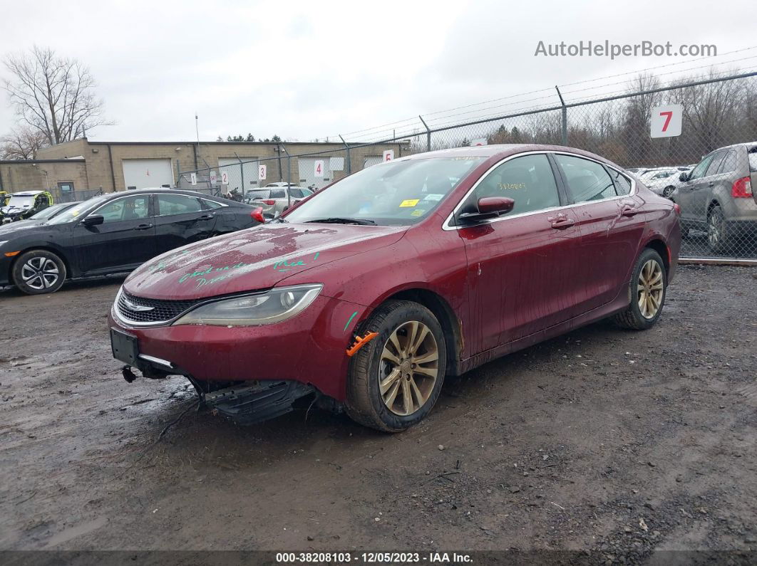 2015 Chrysler 200 Limited Red vin: 1C3CCCAB1FN583779