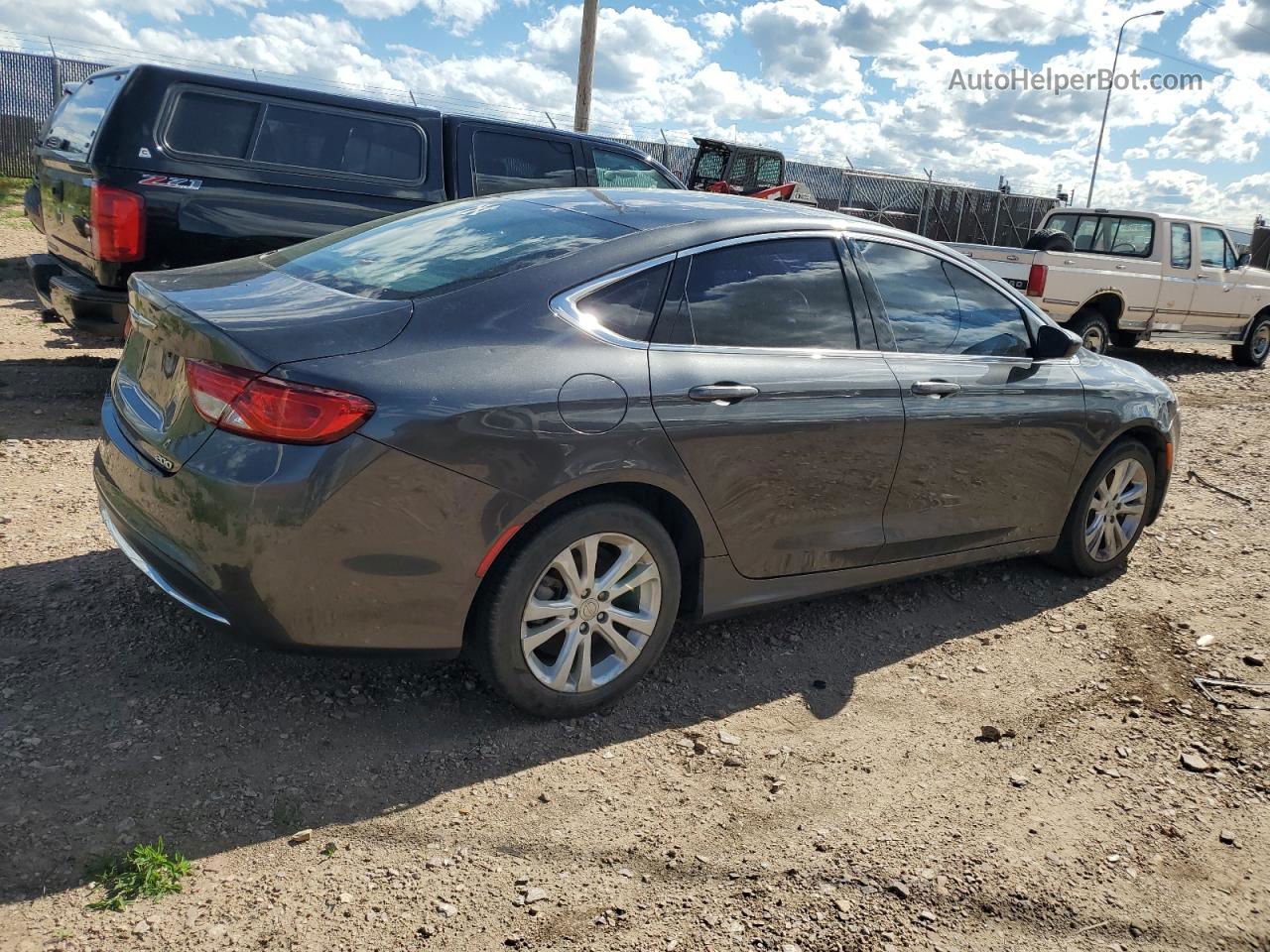 2015 Chrysler 200 Limited Charcoal vin: 1C3CCCAB1FN584463