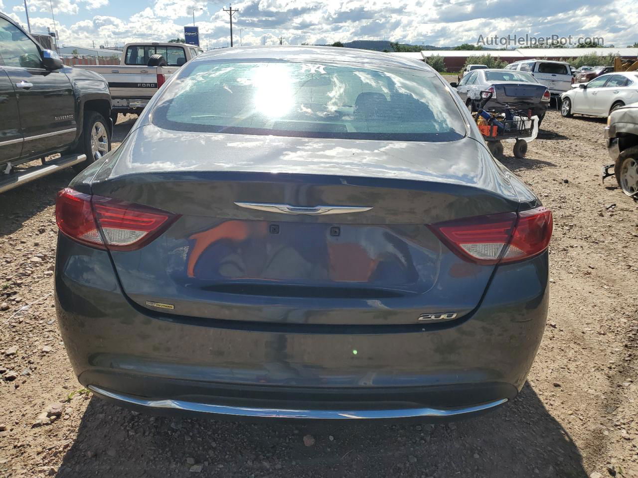 2015 Chrysler 200 Limited Угольный vin: 1C3CCCAB1FN584463