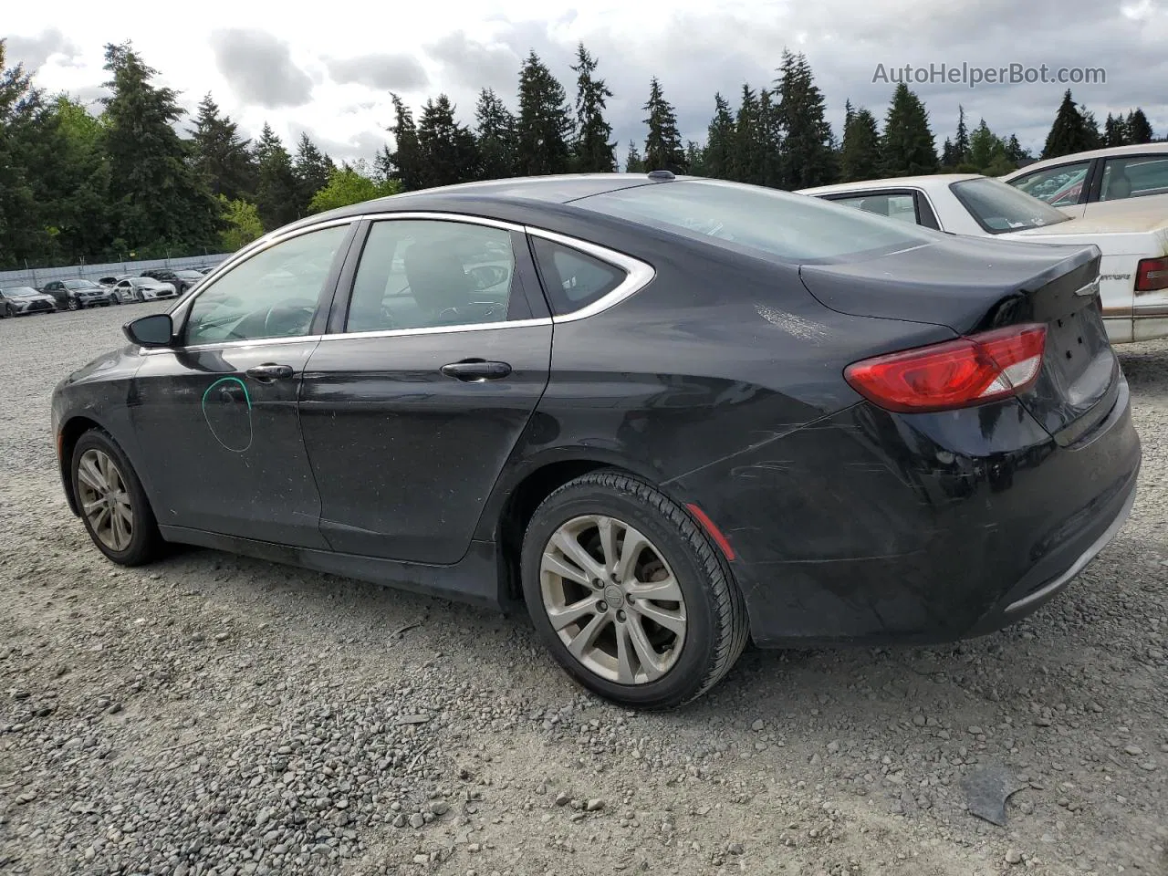 2015 Chrysler 200 Limited Black vin: 1C3CCCAB1FN608521