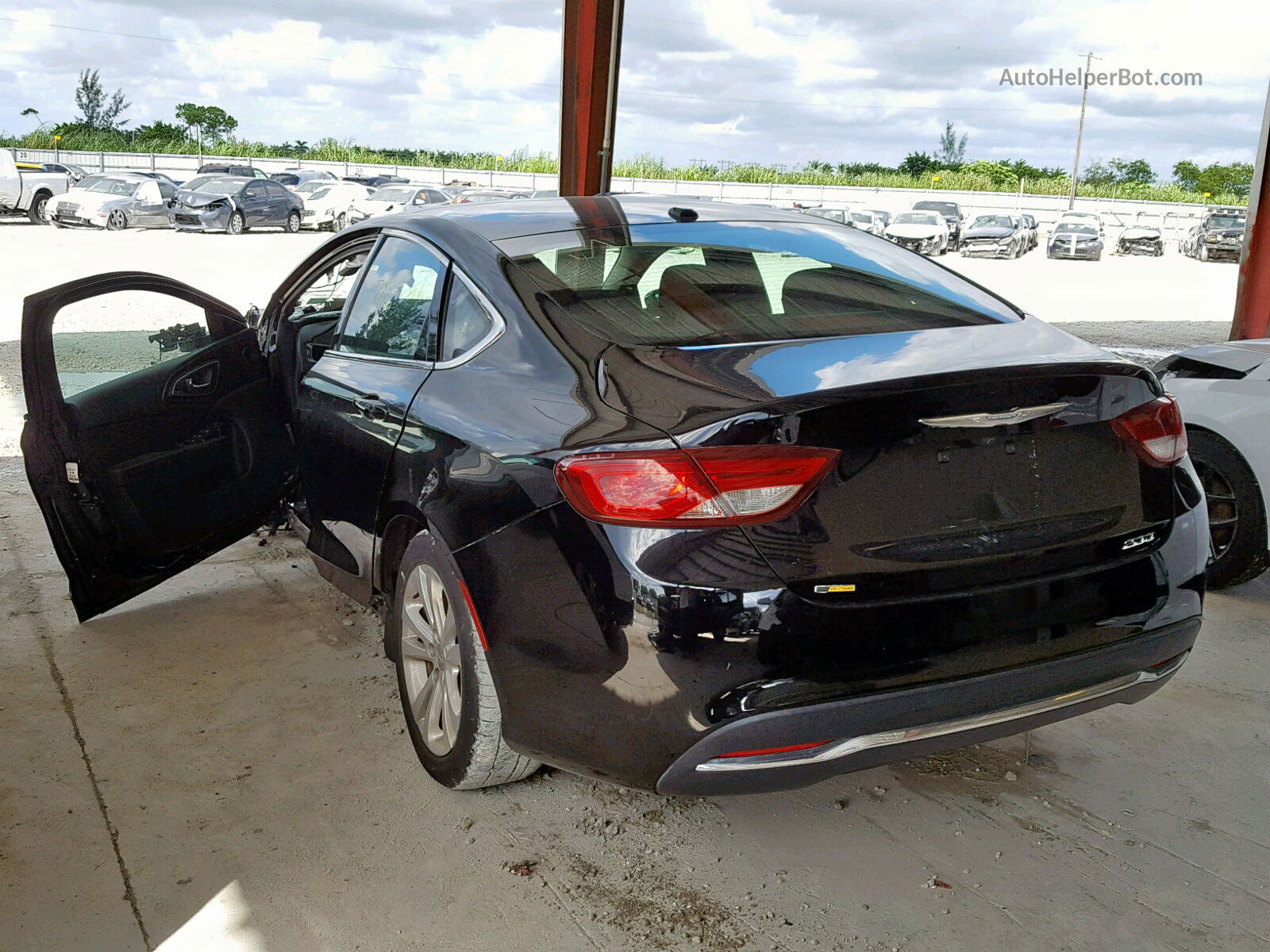 2015 Chrysler 200 Limited Black vin: 1C3CCCAB1FN616411