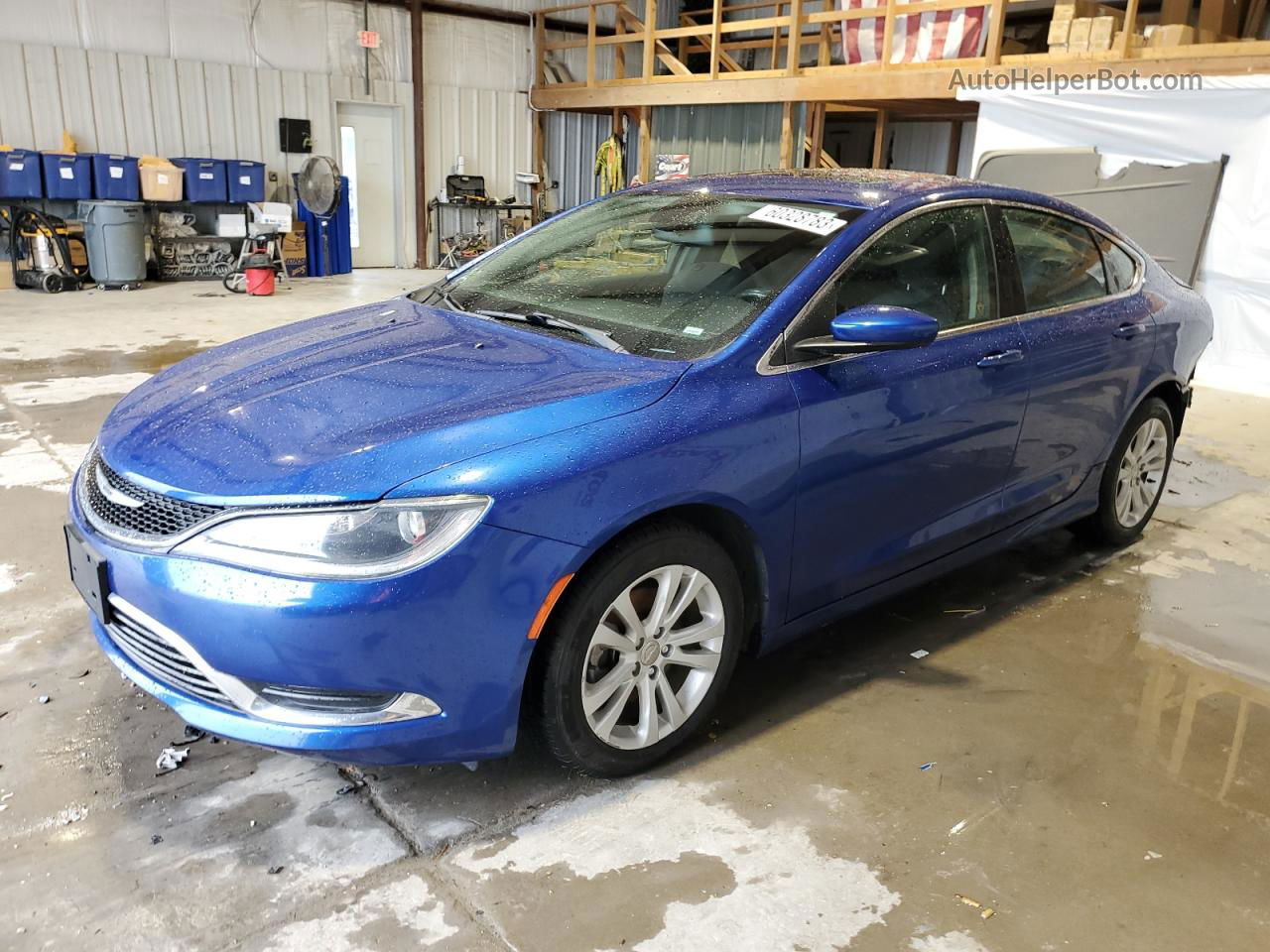 2015 Chrysler 200 Limited Синий vin: 1C3CCCAB1FN631197