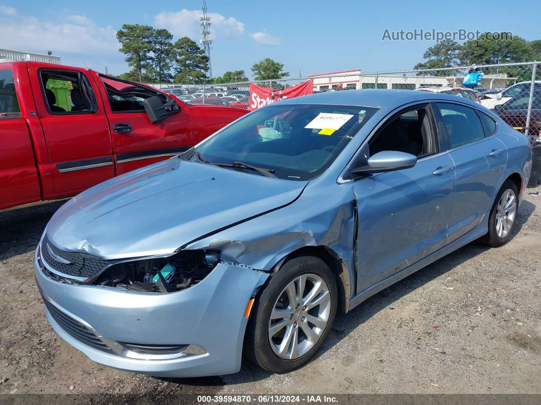 2015 Chrysler 200 Limited Light Blue vin: 1C3CCCAB1FN662272