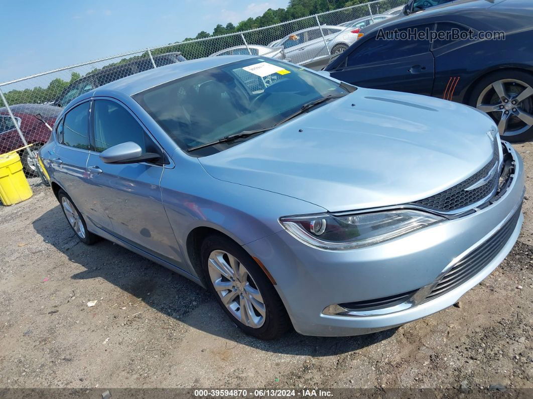 2015 Chrysler 200 Limited Light Blue vin: 1C3CCCAB1FN662272