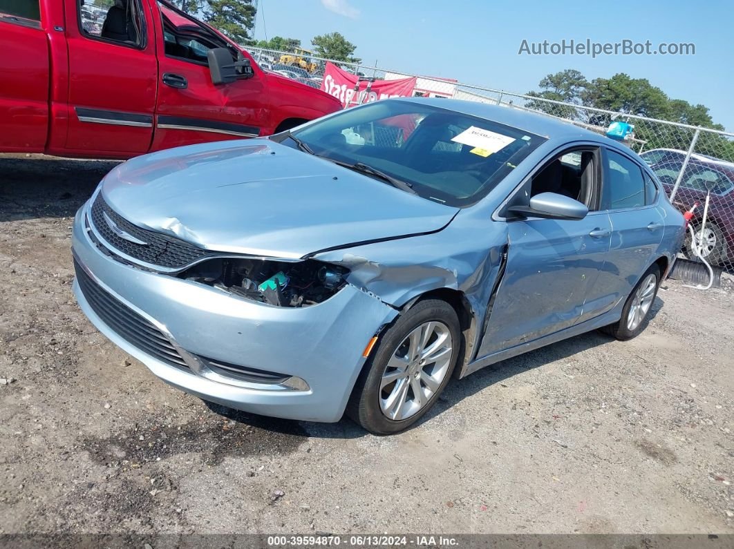 2015 Chrysler 200 Limited Light Blue vin: 1C3CCCAB1FN662272