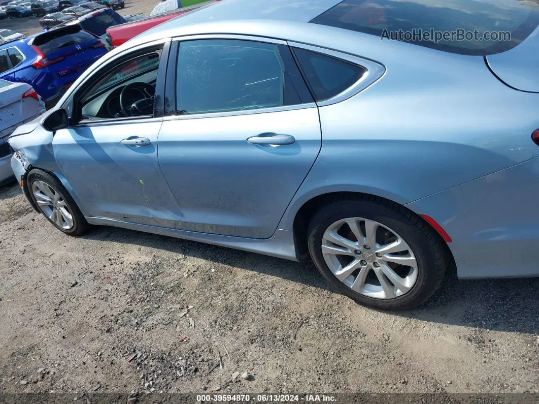 2015 Chrysler 200 Limited Light Blue vin: 1C3CCCAB1FN662272