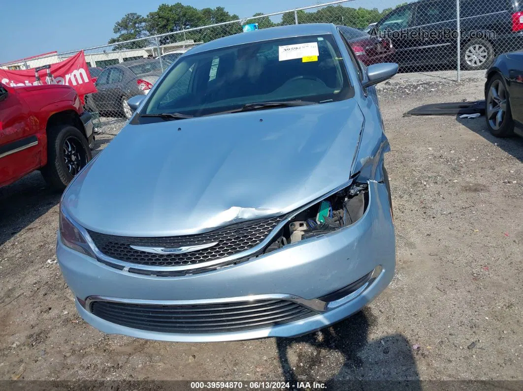 2015 Chrysler 200 Limited Light Blue vin: 1C3CCCAB1FN662272