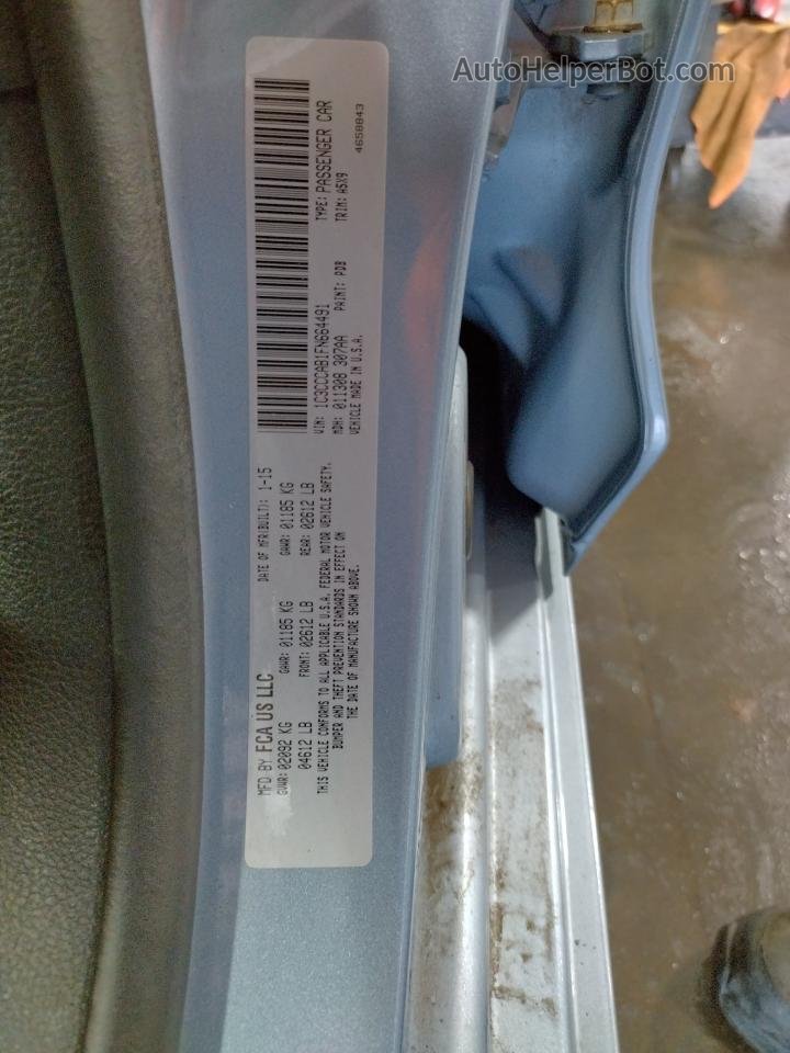 2015 Chrysler 200 Limited Blue vin: 1C3CCCAB1FN664491