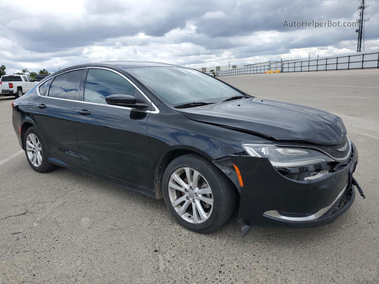 2015 Chrysler 200 Limited Black vin: 1C3CCCAB1FN666516