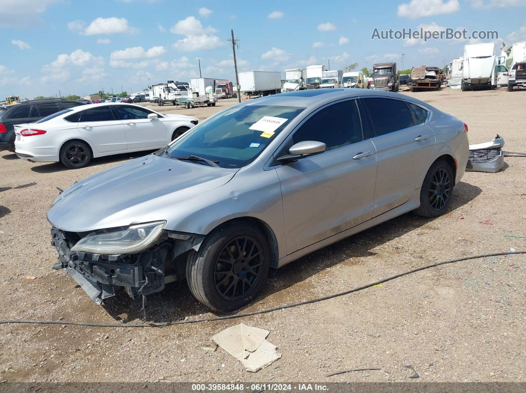 2015 Chrysler 200 Limited Серебряный vin: 1C3CCCAB1FN679329