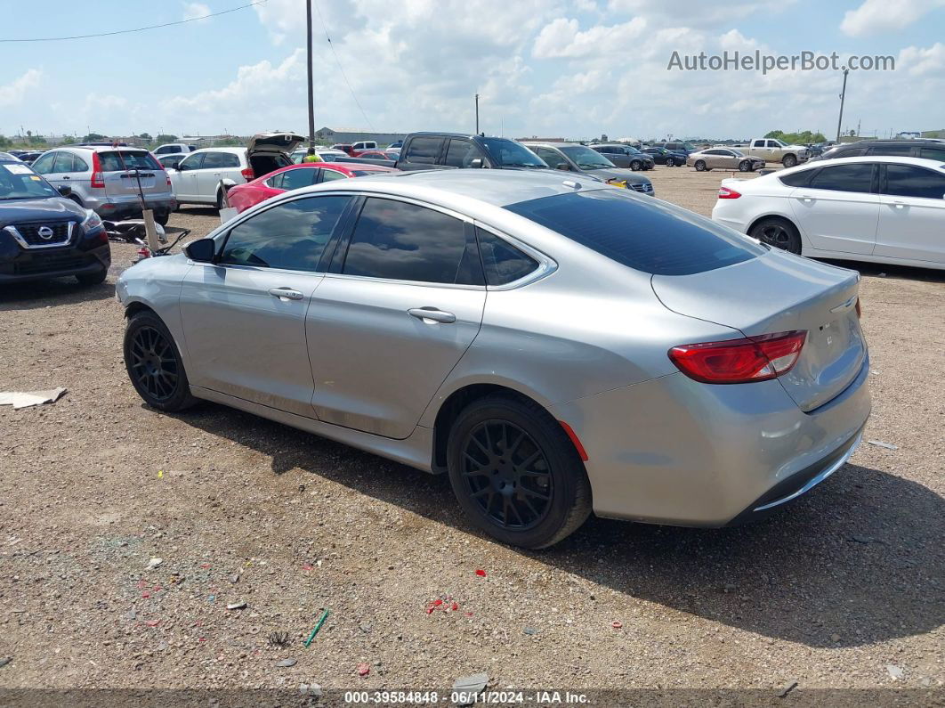 2015 Chrysler 200 Limited Silver vin: 1C3CCCAB1FN679329