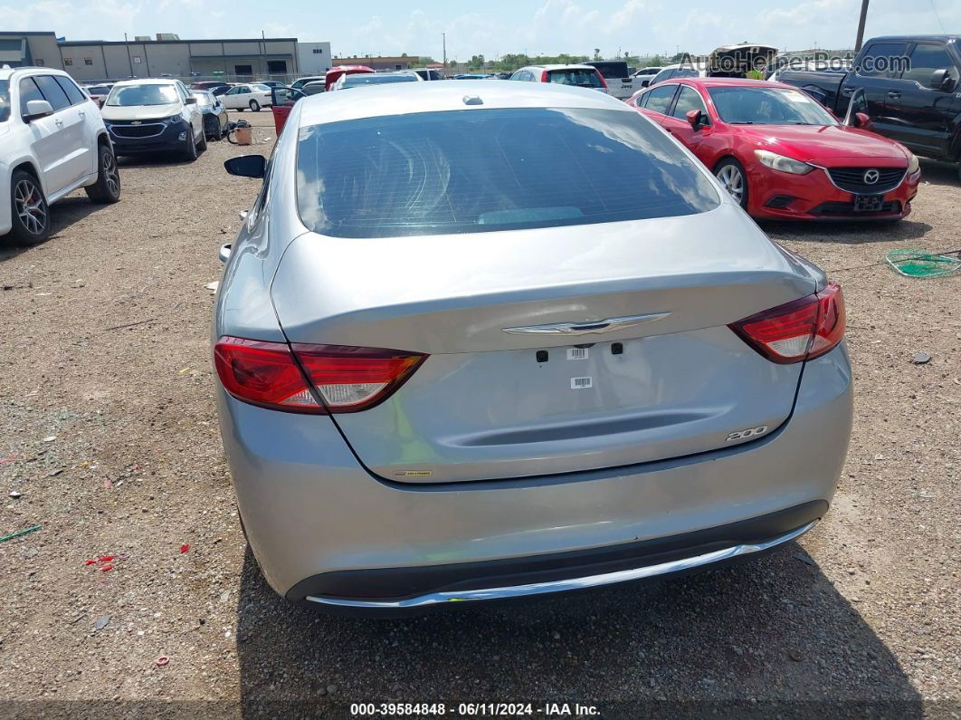 2015 Chrysler 200 Limited Silver vin: 1C3CCCAB1FN679329