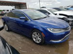 2015 Chrysler 200 Limited Blue vin: 1C3CCCAB1FN680237