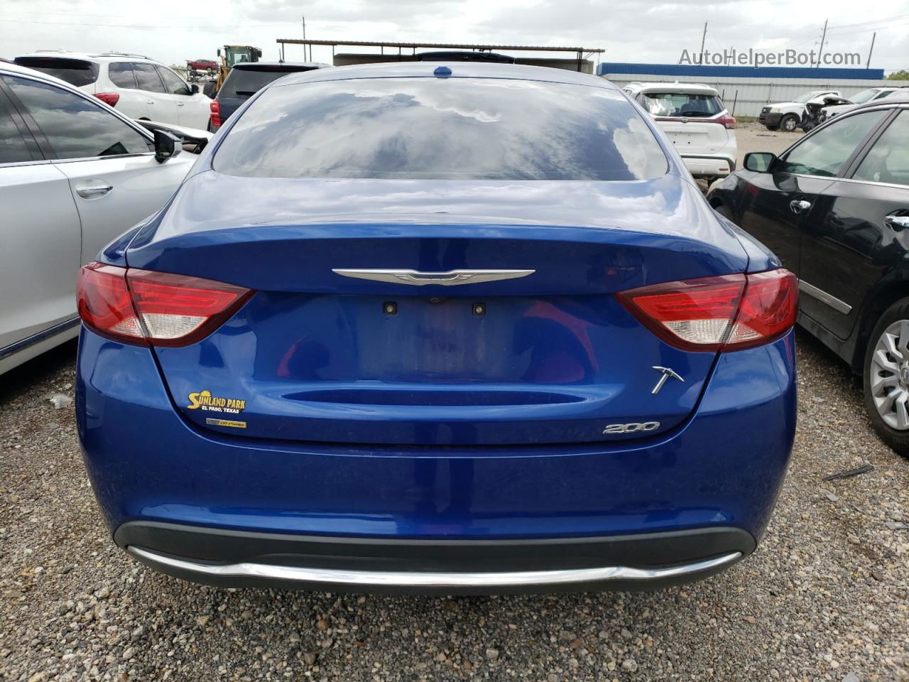 2015 Chrysler 200 Limited Blue vin: 1C3CCCAB1FN680237