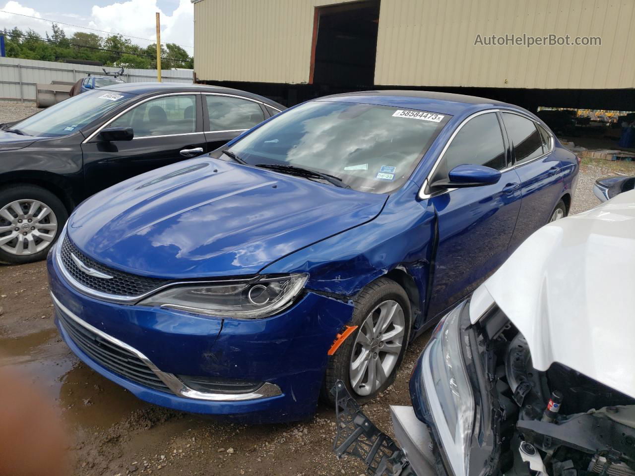 2015 Chrysler 200 Limited Blue vin: 1C3CCCAB1FN680237