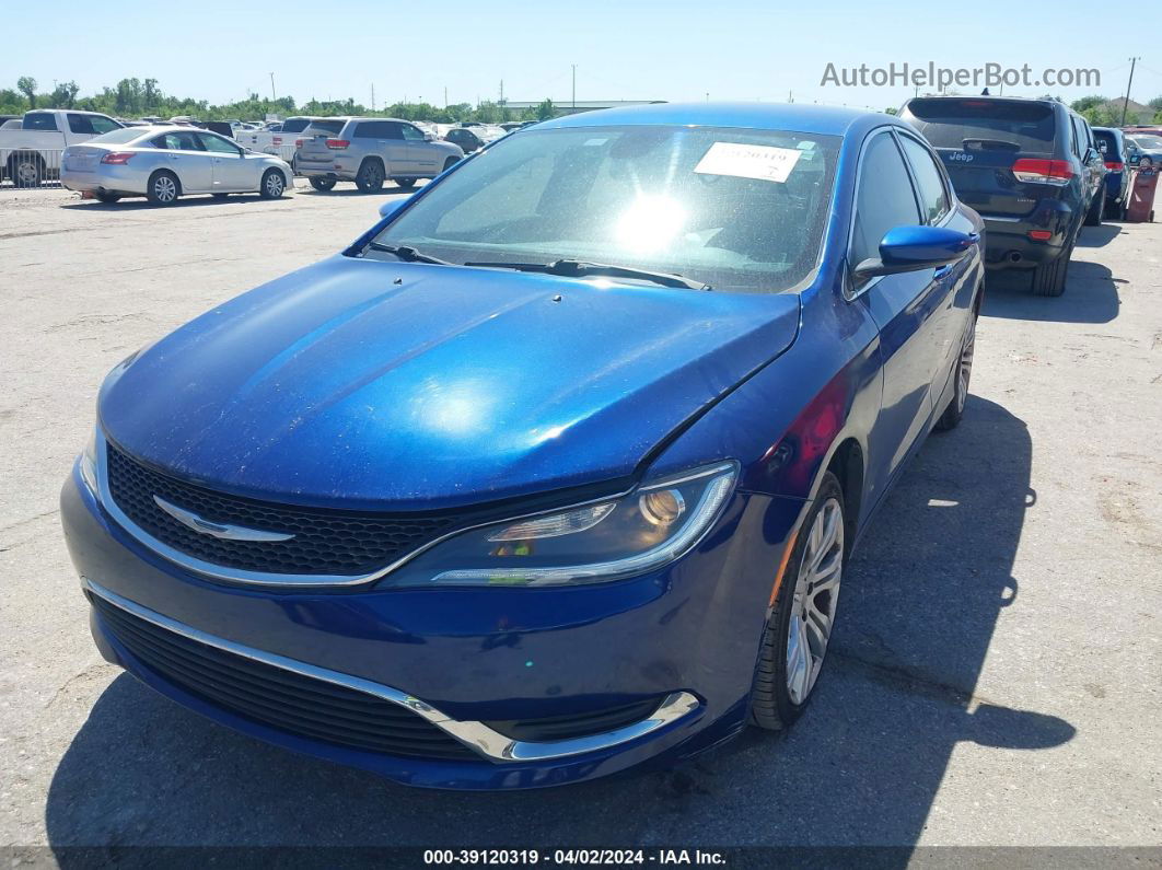 2015 Chrysler 200 Limited Blue vin: 1C3CCCAB1FN684174