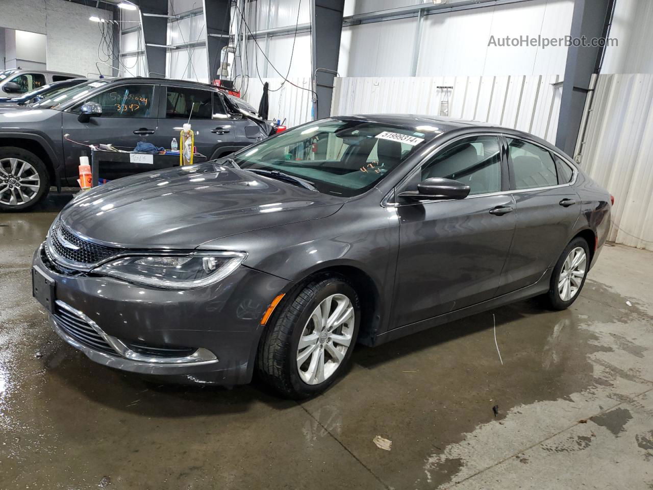 2015 Chrysler 200 Limited Угольный vin: 1C3CCCAB1FN693506