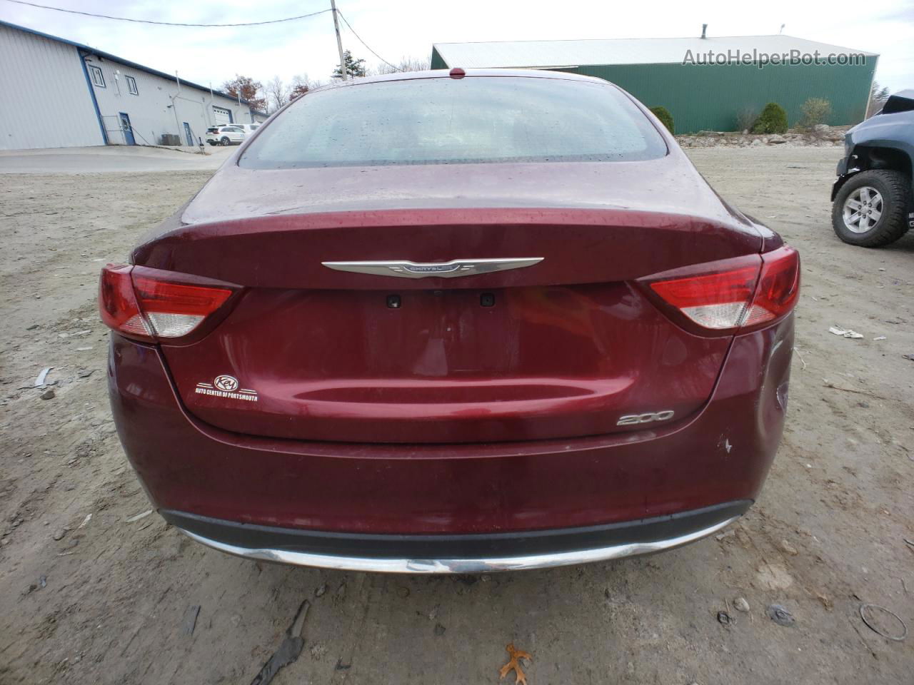 2015 Chrysler 200 Limited Maroon vin: 1C3CCCAB1FN694557