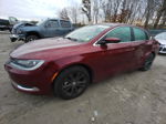 2015 Chrysler 200 Limited Темно-бордовый vin: 1C3CCCAB1FN694557