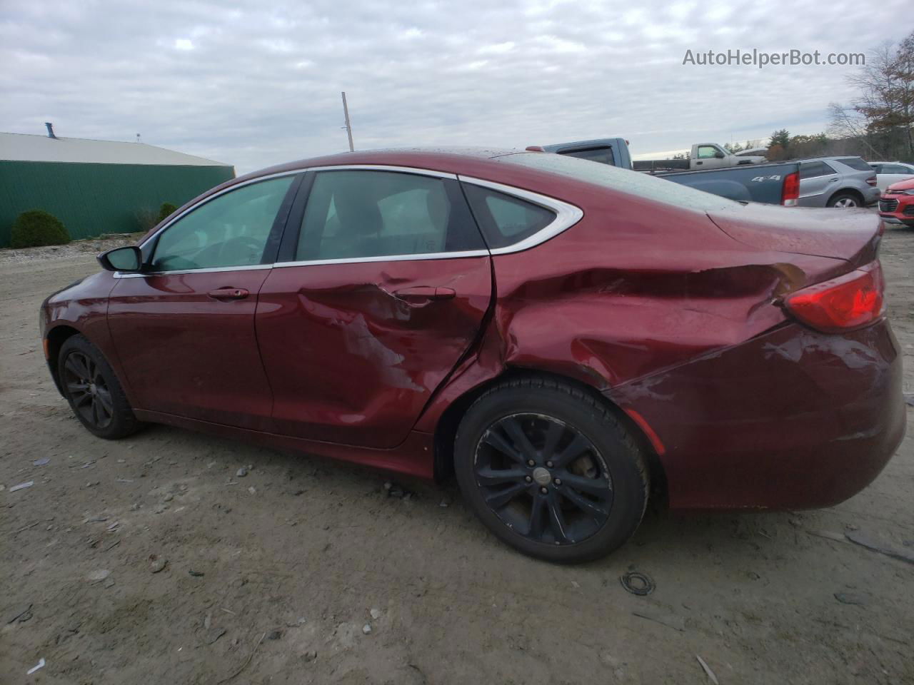 2015 Chrysler 200 Limited Maroon vin: 1C3CCCAB1FN694557