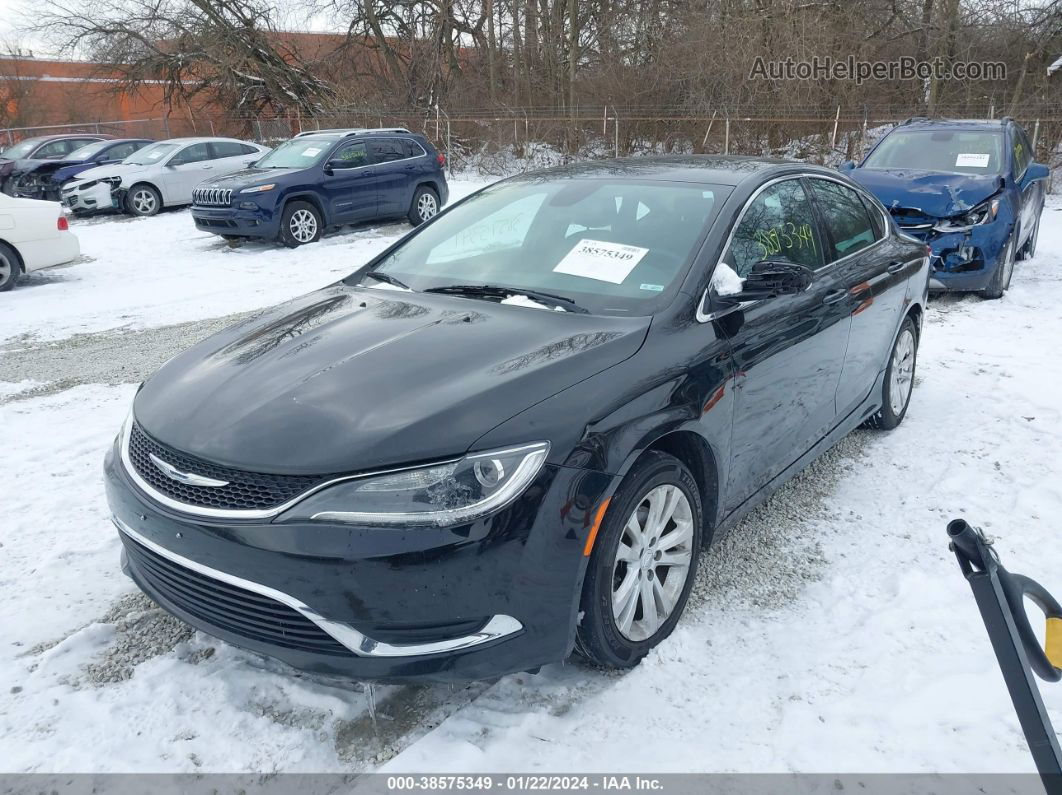 2015 Chrysler 200 Limited Black vin: 1C3CCCAB1FN694638