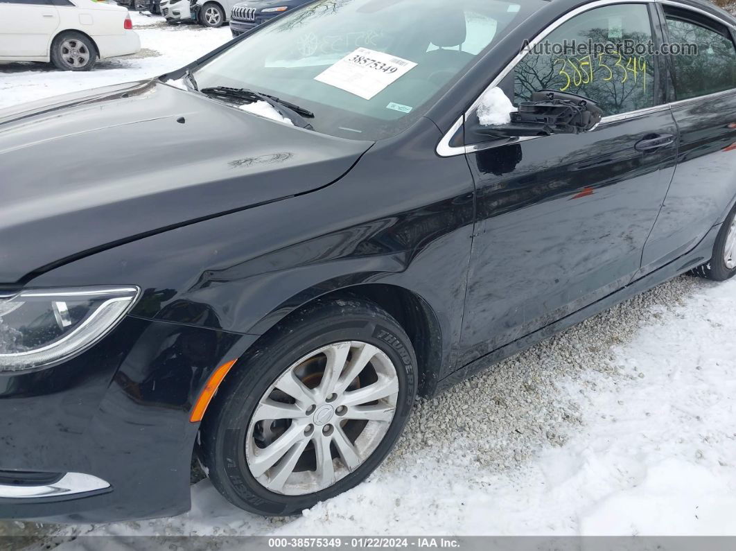 2015 Chrysler 200 Limited Black vin: 1C3CCCAB1FN694638