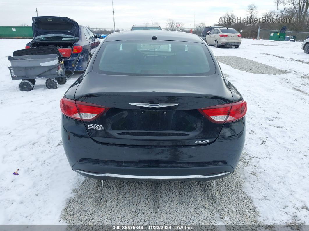 2015 Chrysler 200 Limited Black vin: 1C3CCCAB1FN694638