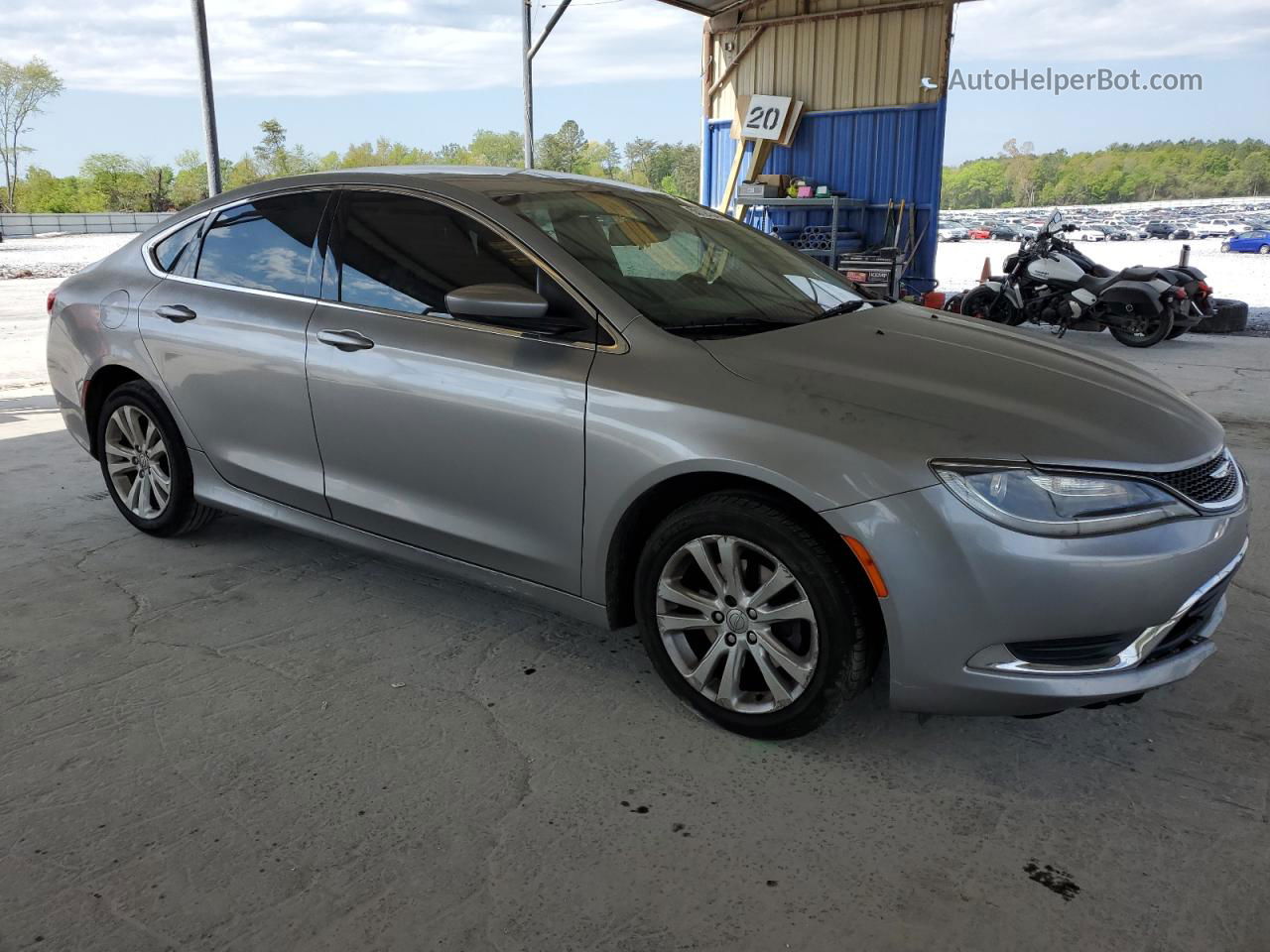 2015 Chrysler 200 Limited Silver vin: 1C3CCCAB1FN702964