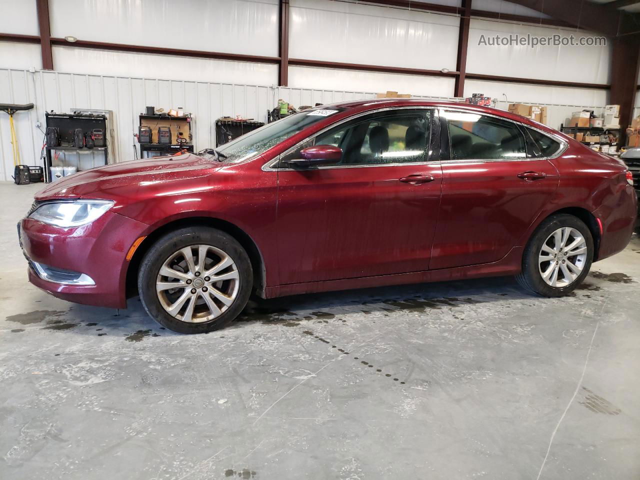 2015 Chrysler 200 Limited Burgundy vin: 1C3CCCAB1FN704181