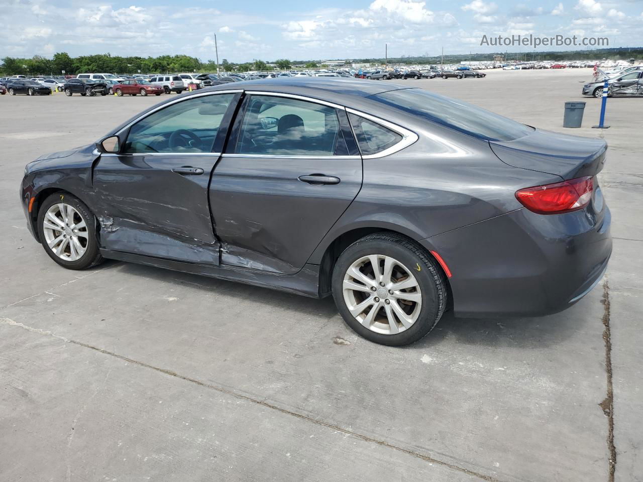 2015 Chrysler 200 Limited Gray vin: 1C3CCCAB1FN706383