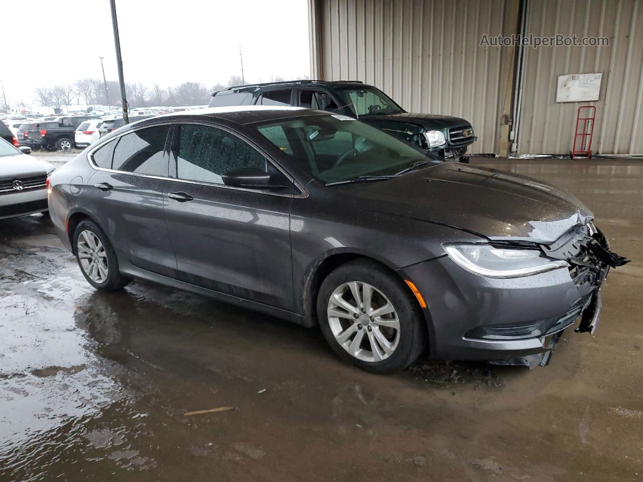 2015 Chrysler 200 Limited Gray vin: 1C3CCCAB1FN717349