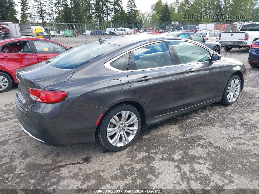 2015 Chrysler 200 Limited Gray vin: 1C3CCCAB1FN750853