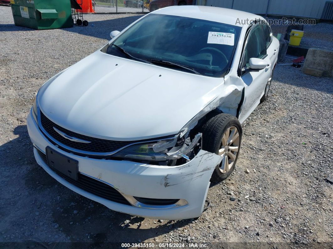 2015 Chrysler 200 Limited White vin: 1C3CCCAB1FN756524