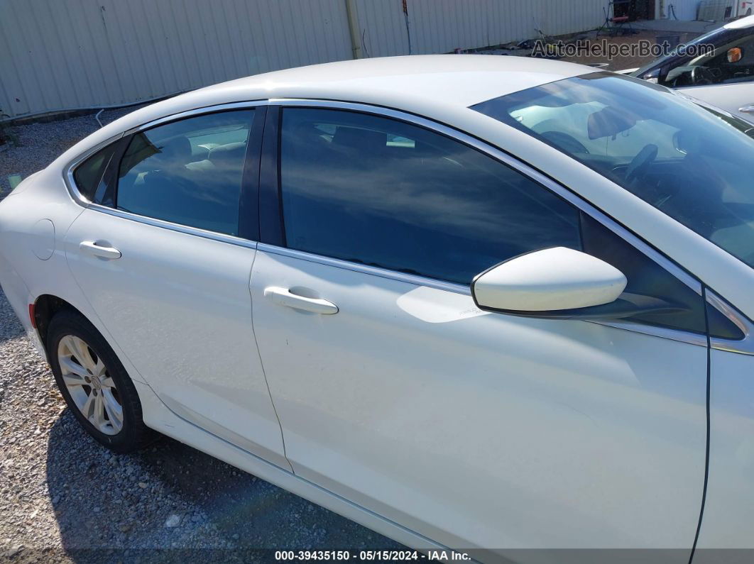 2015 Chrysler 200 Limited White vin: 1C3CCCAB1FN756524