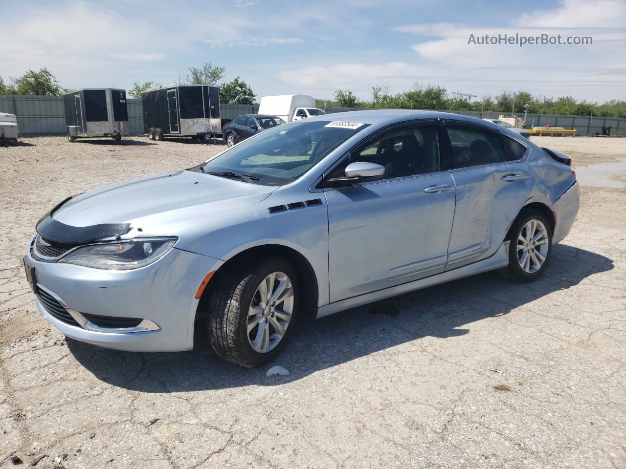 2015 Chrysler 200 Limited Blue vin: 1C3CCCAB1FN759715