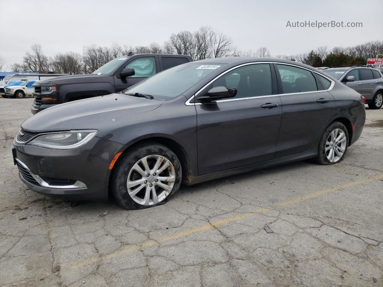 2016 Chrysler 200 Limited Gray vin: 1C3CCCAB1GN106870