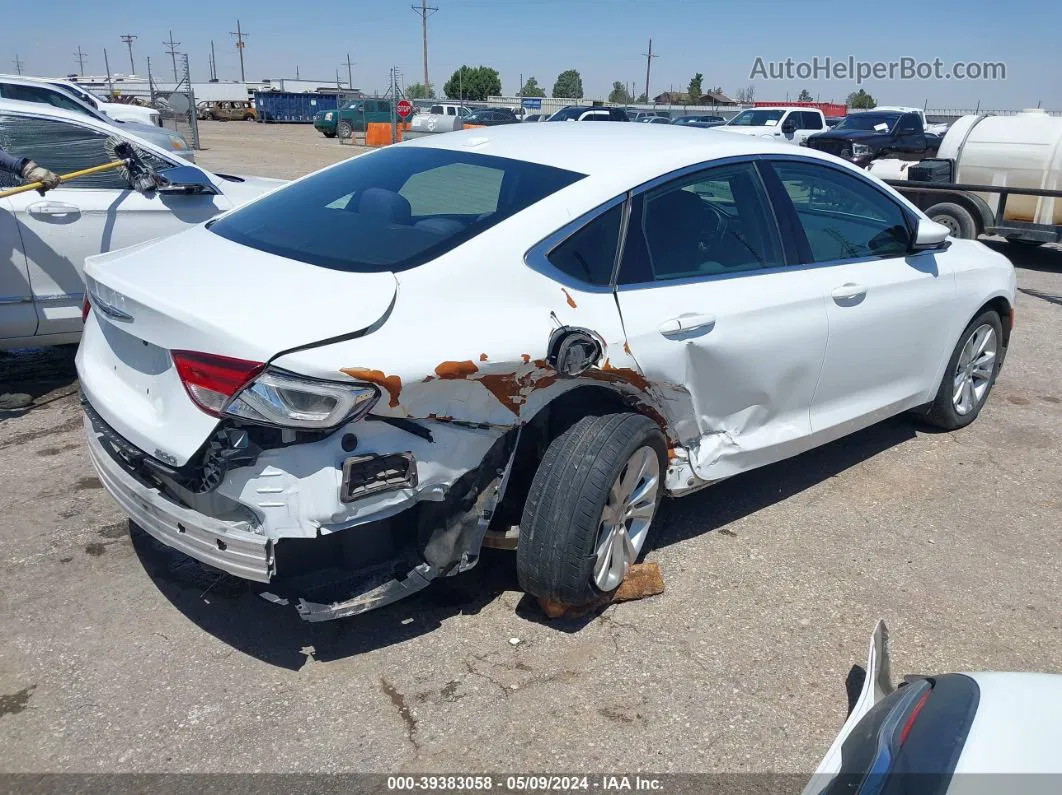 2016 Chrysler 200 Limited White vin: 1C3CCCAB1GN114869