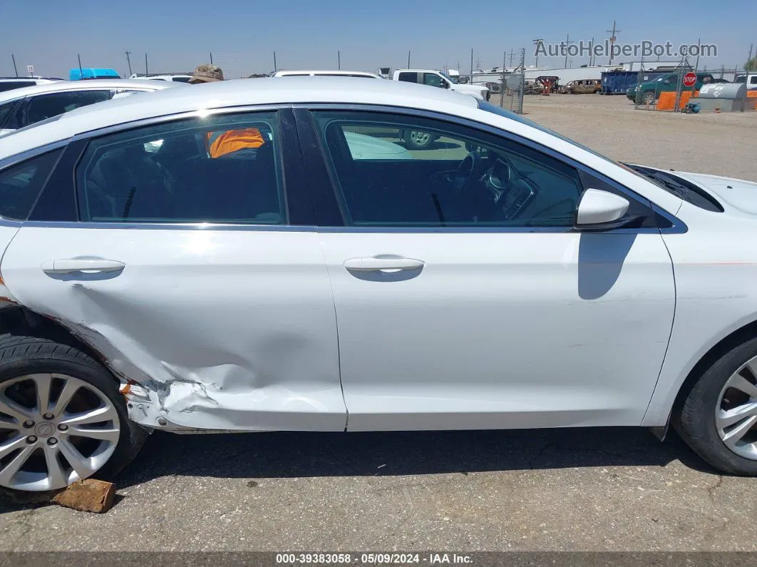 2016 Chrysler 200 Limited White vin: 1C3CCCAB1GN114869