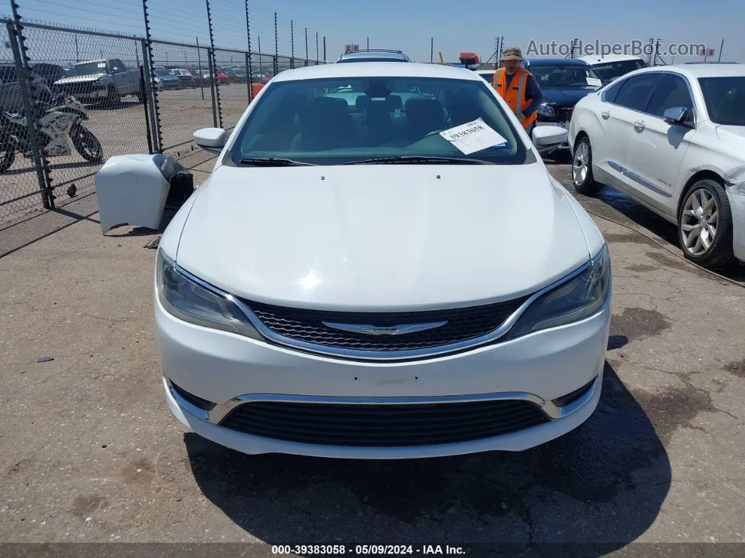 2016 Chrysler 200 Limited White vin: 1C3CCCAB1GN114869