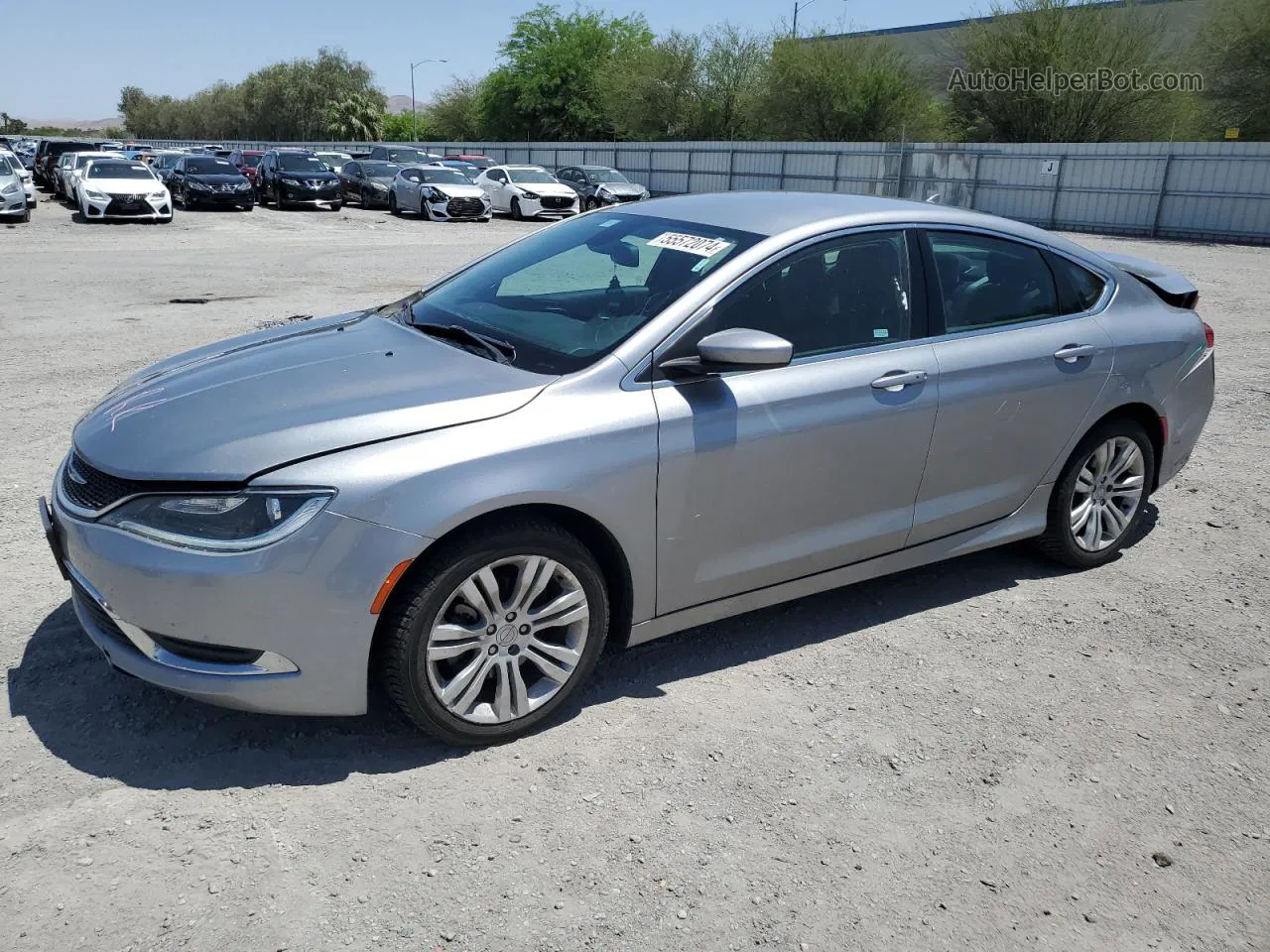 2016 Chrysler 200 Limited Silver vin: 1C3CCCAB1GN135138