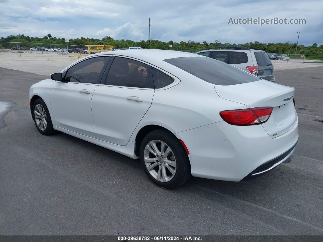 2016 Chrysler 200 Limited White vin: 1C3CCCAB1GN141568