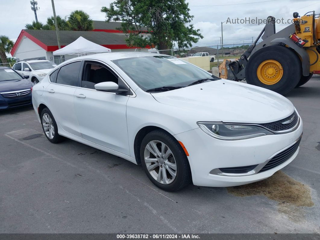 2016 Chrysler 200 Limited White vin: 1C3CCCAB1GN141568