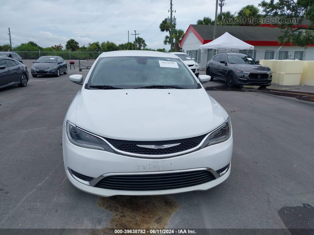 2016 Chrysler 200 Limited White vin: 1C3CCCAB1GN141568