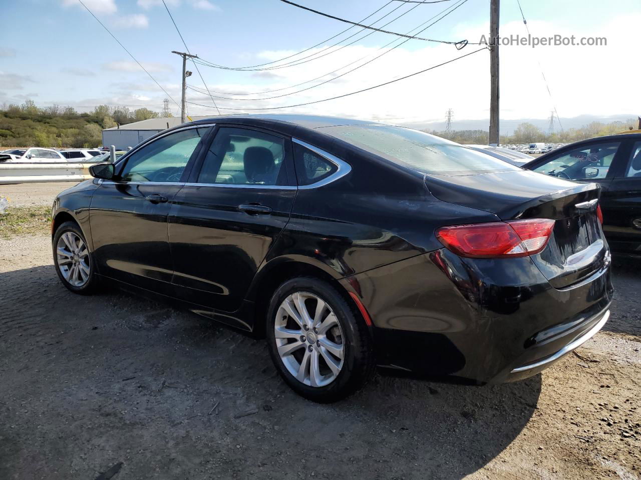 2016 Chrysler 200 Limited Black vin: 1C3CCCAB1GN142266