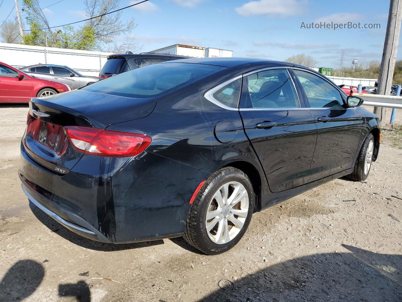 2016 Chrysler 200 Limited Black vin: 1C3CCCAB1GN142266