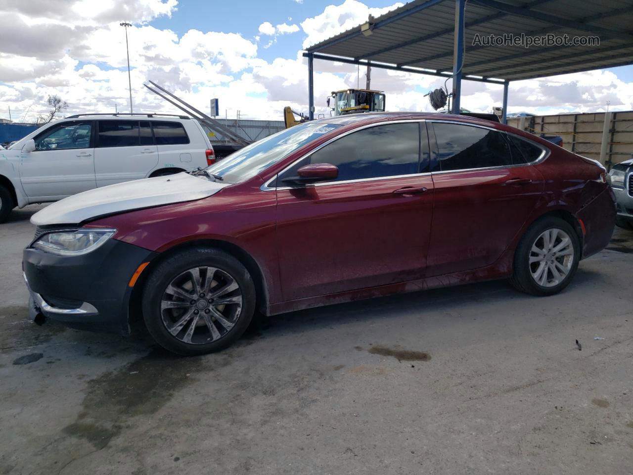 2016 Chrysler 200 Limited Maroon vin: 1C3CCCAB1GN144292