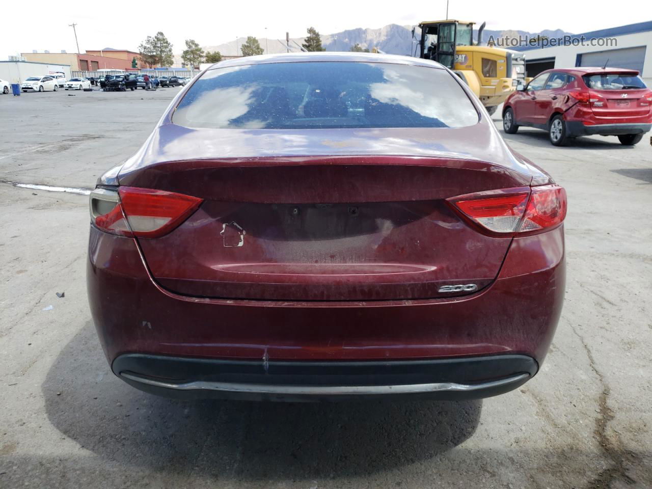 2016 Chrysler 200 Limited Maroon vin: 1C3CCCAB1GN144292